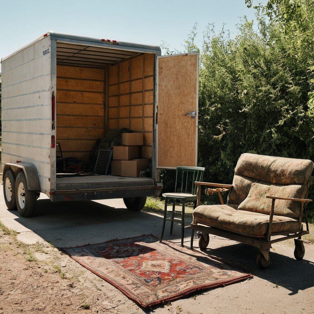 A loaded trailer ready to haul